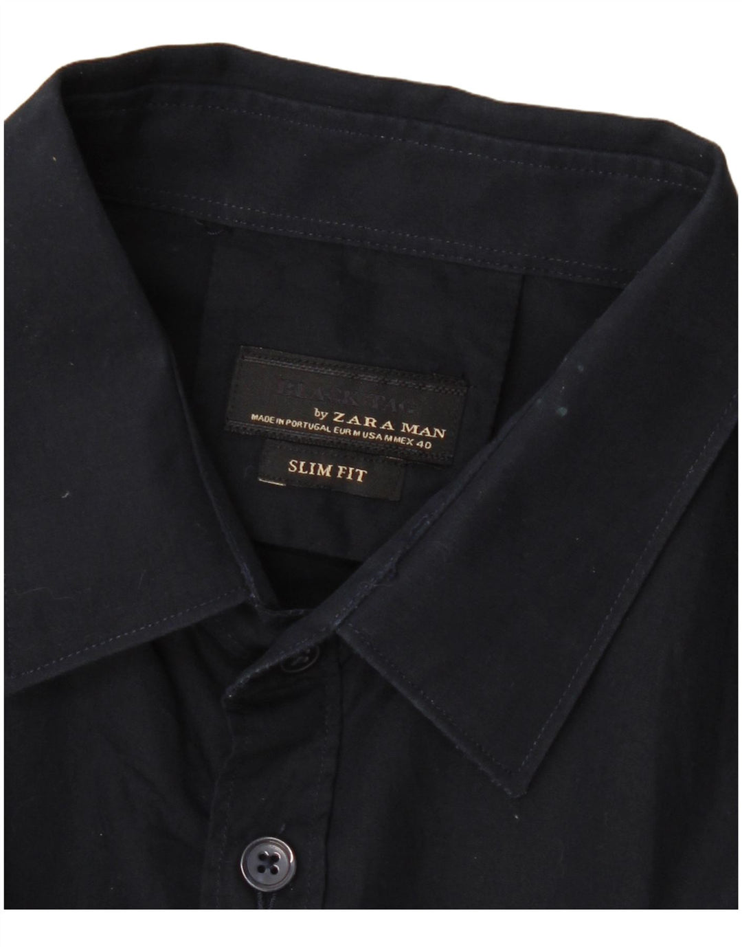 ZARA muška uska košulja srednje tamnoplave boje