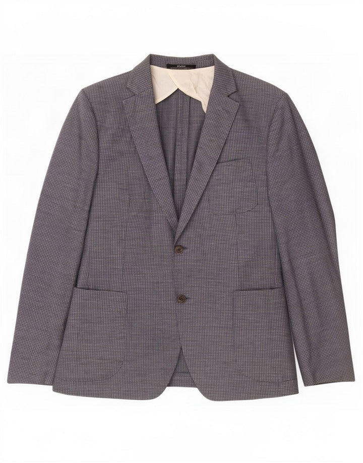 Joop muška uska jakna sa 2 gumba IT 54 2XL plava gingham vuna