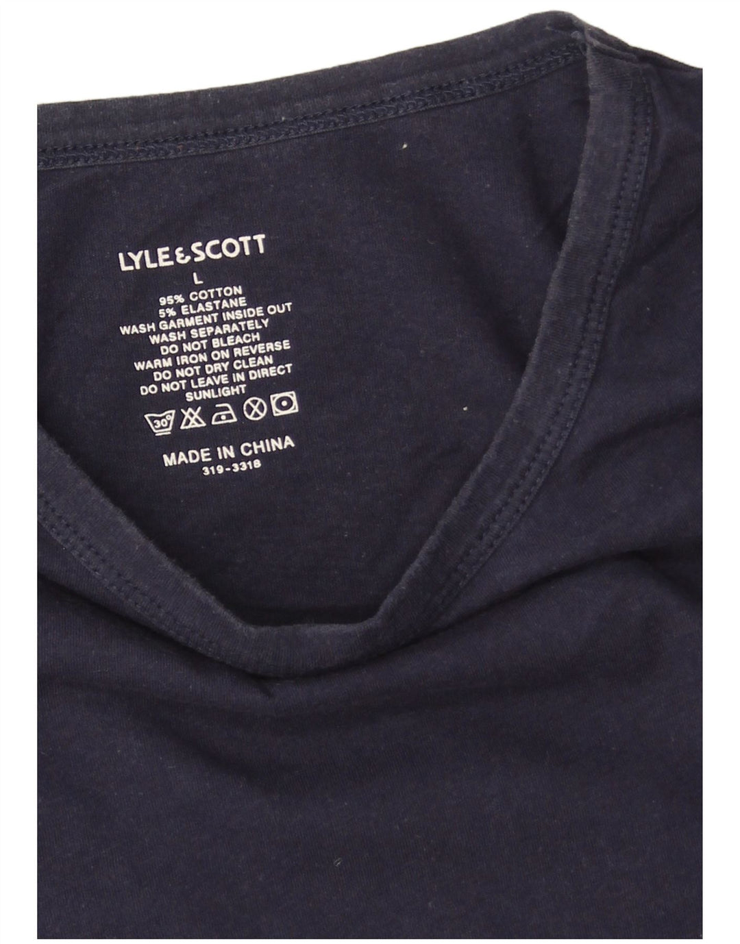 Lyle & Scott muška majica kratkih rukava velika mornarskoplava pamuk