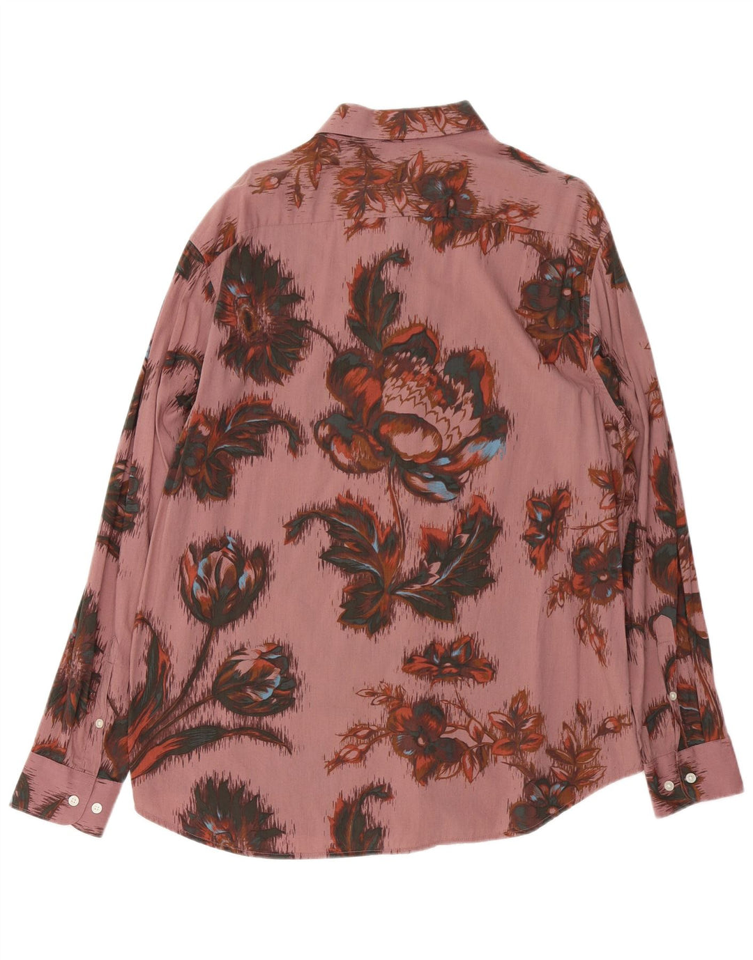 VINTAGE muška košulja velika ružičasta cvjetna pamuk