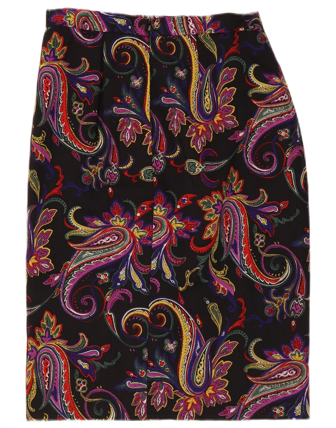 Vintage ženska pencil suknja W30 srednje raznobojna paisley boja