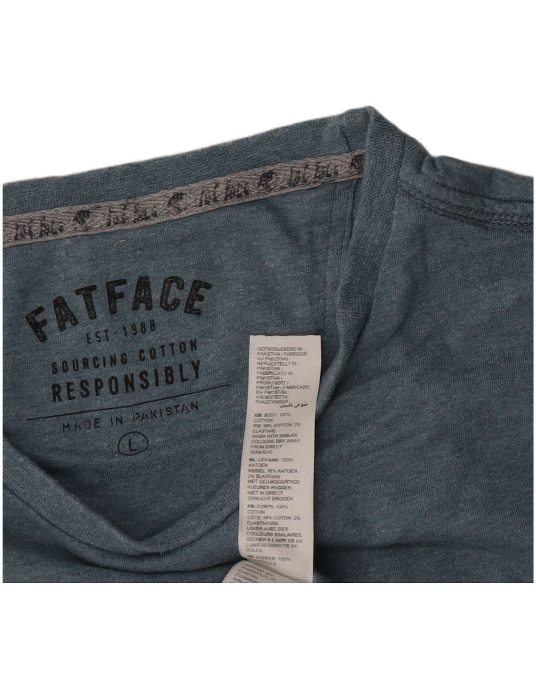 Fat Face muška majica kratkih rukava Veliki zeleni pamuk