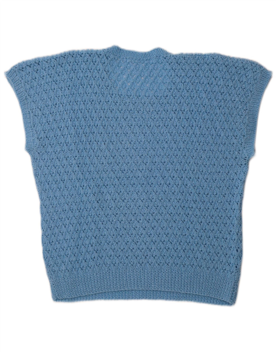 VINTAGE ženska majica bez rukava UK 14 srednje plava