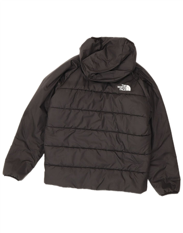 The North Face Boys Reverzibilna podstavljena jakna s kapuljačom 11-12 godina siva