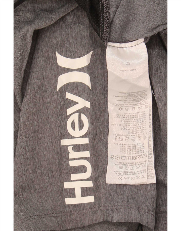 Hurley muške kratke sportske hlače s grafičkim motivima, mali sivi flekasti poliester