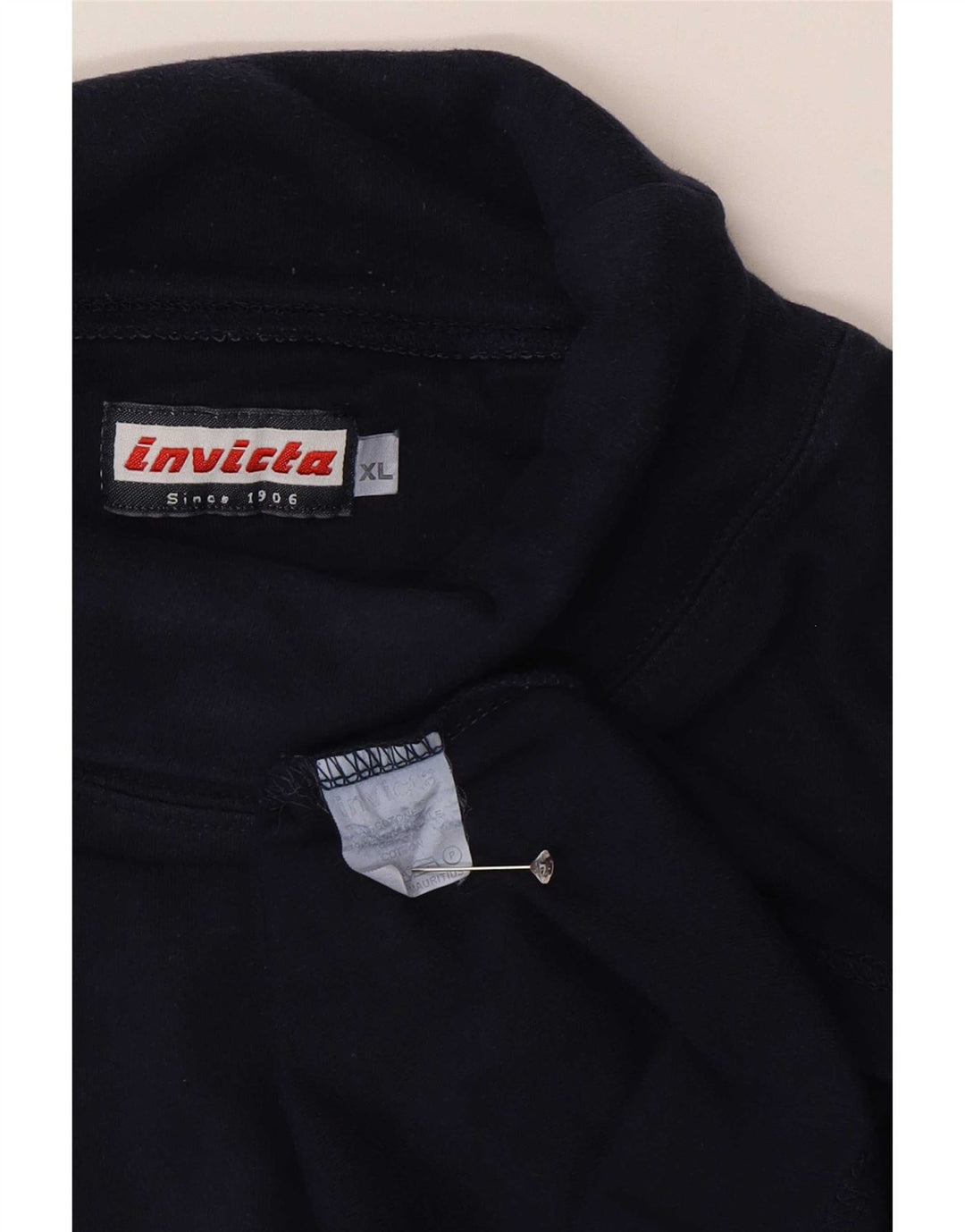 Invicta muška majica s dugim rukavima na rol ovratnik XL tamnoplavi pamuk
