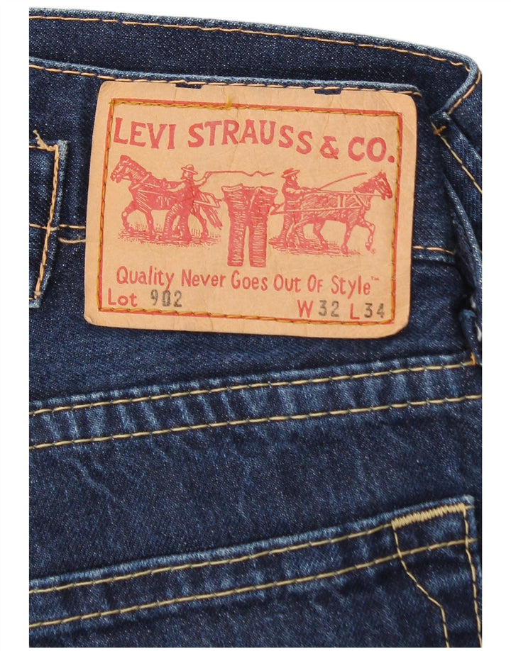 Levi's muške 902 ravne traperice W32 L28 plavi pamuk