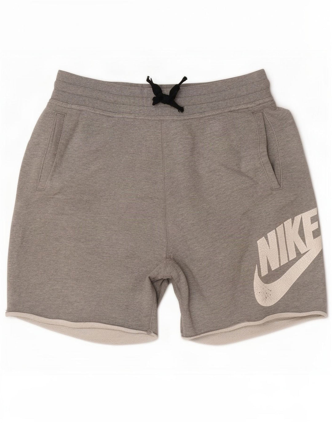 Nike muške grafičke sportske kratke hlače srednje sive boje od pamuka
