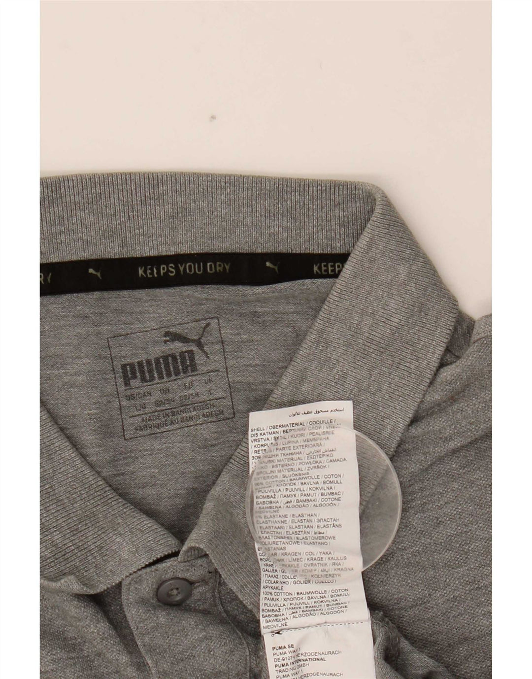 Puma muška polo majica Large Grey Cotton