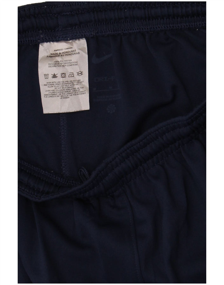 Nike Ženske Dri Fit Sportske kratke hlače UK 12 Medium tamnoplavi poliester