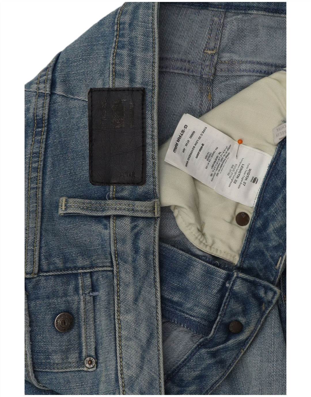 G-STAR ženske Boyfriend Fit uske traperice W27 L28 plavi pamuk