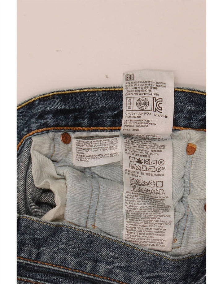 Levi's muške 501 ravne traperice W32 L30 plavi pamuk