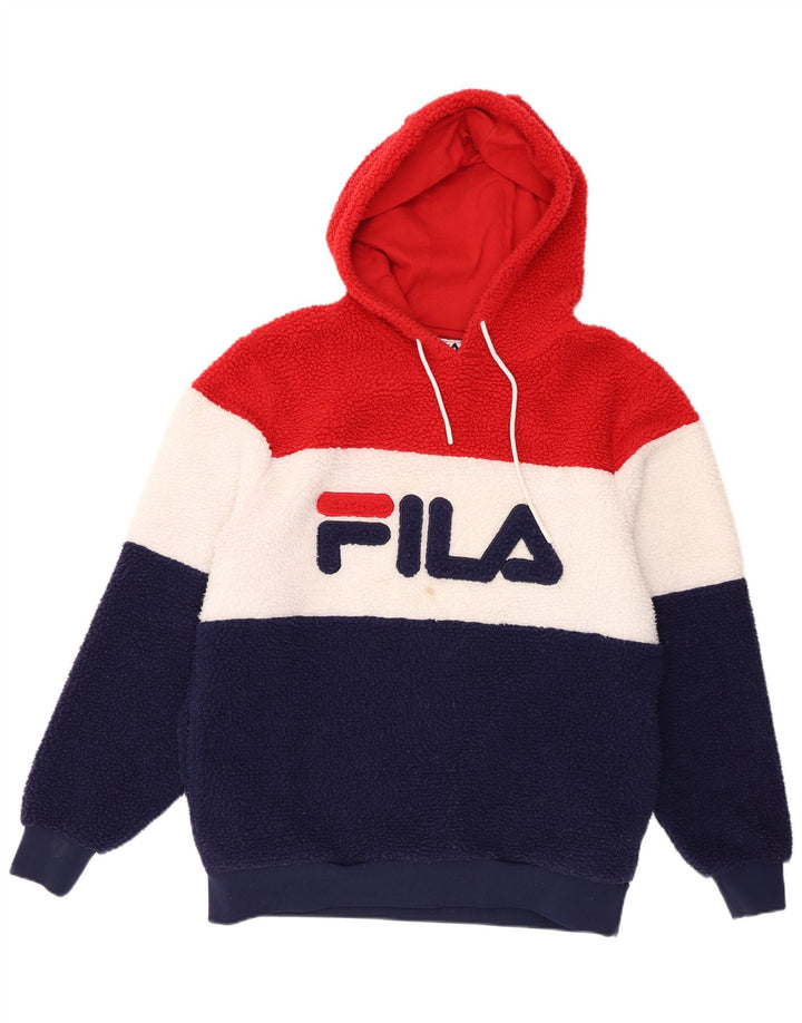 Fila muški džemper s kapuljačom od flisa, srednje raznobojni poliester