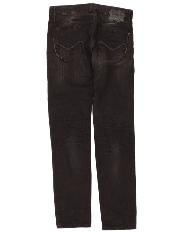 ENERGIE Mens Slim Jeans W34 L36  Black Cotton
