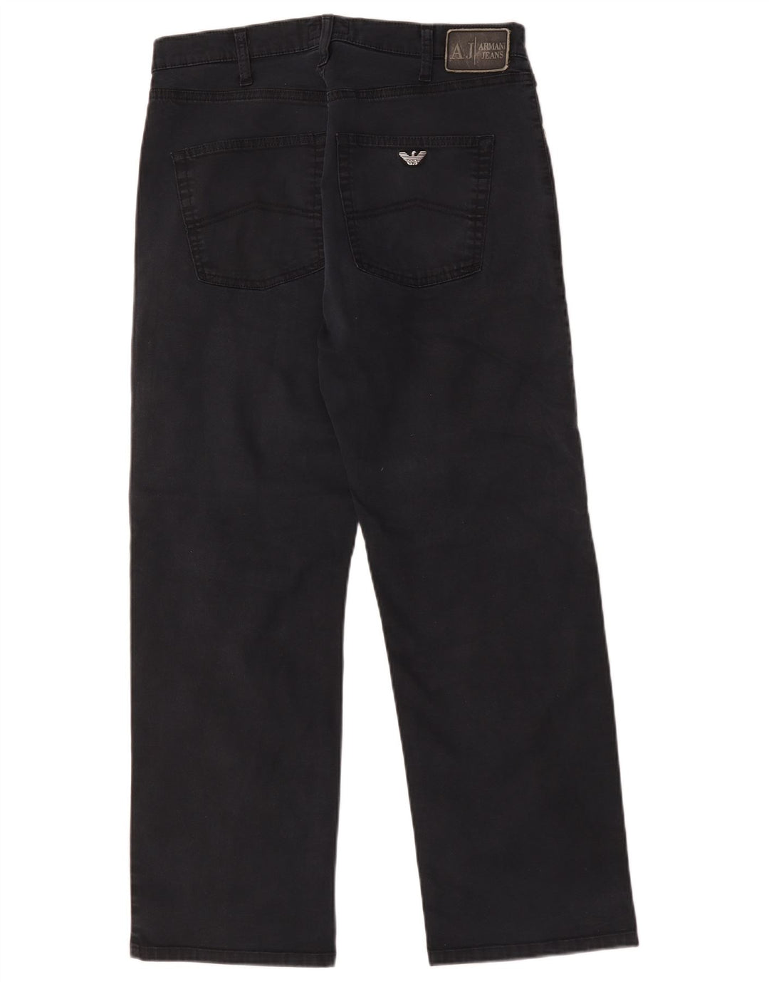 Armani muške ravne traperice W32 L28 crni pamuk