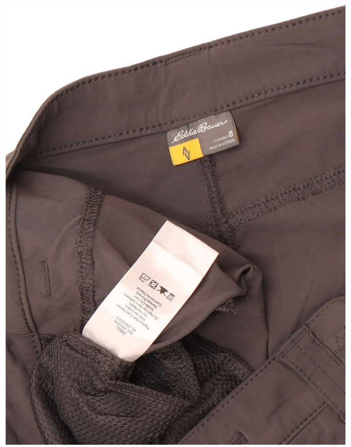 Eddie Bauer ženske kargo kratke hlače US 8 srednje W32 sivi najlon