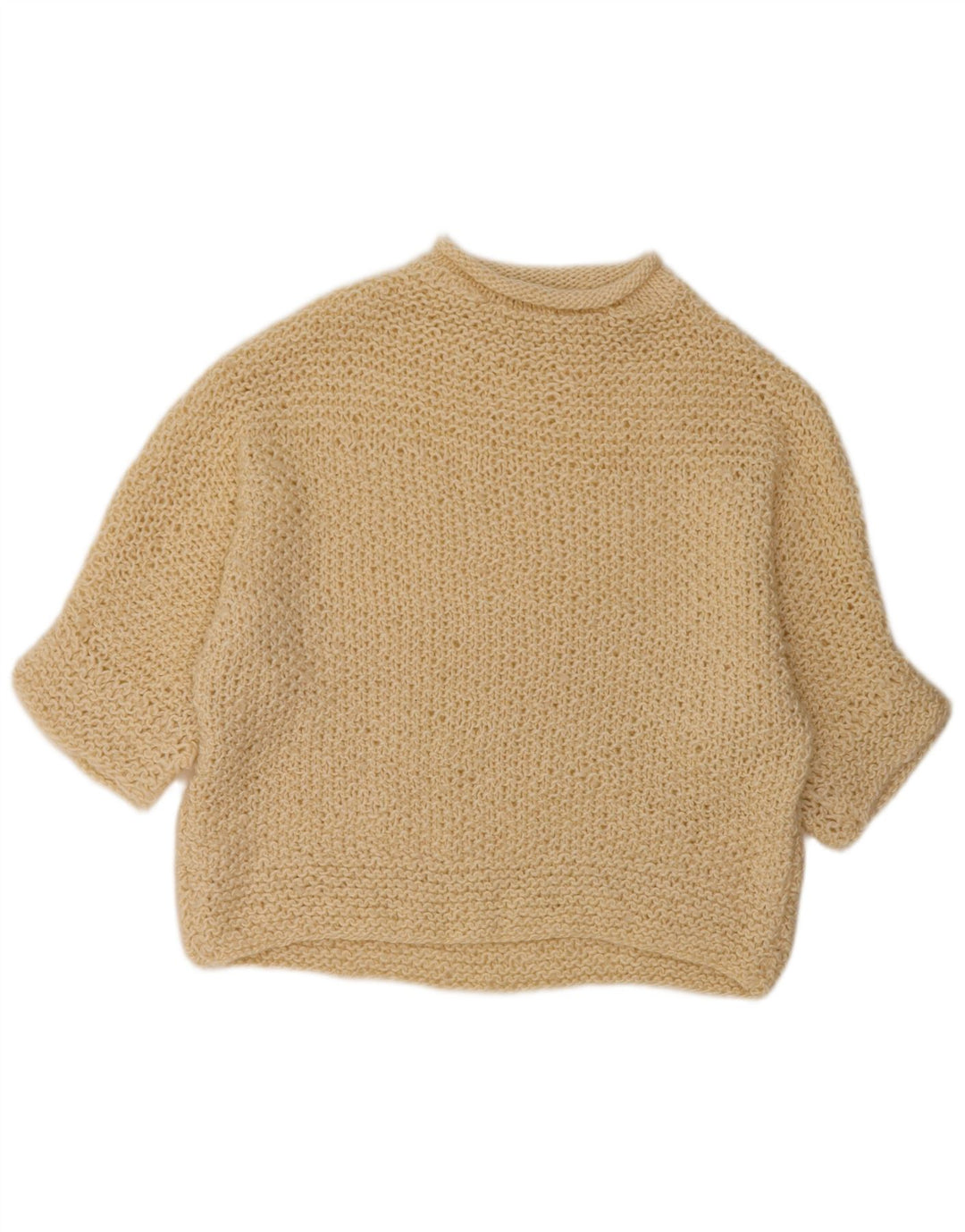 VINTAGE ženski džemper s okruglim izrezom UK 18 XL sivo bijeli