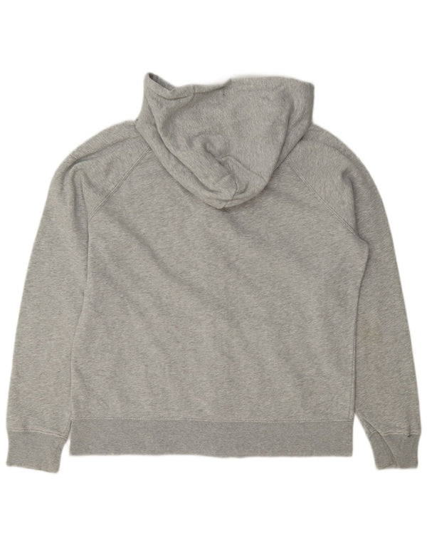 Gap ženski džemper s kapuljačom s patentnim zatvaračem UK 18 XL sivi flekasti pamuk