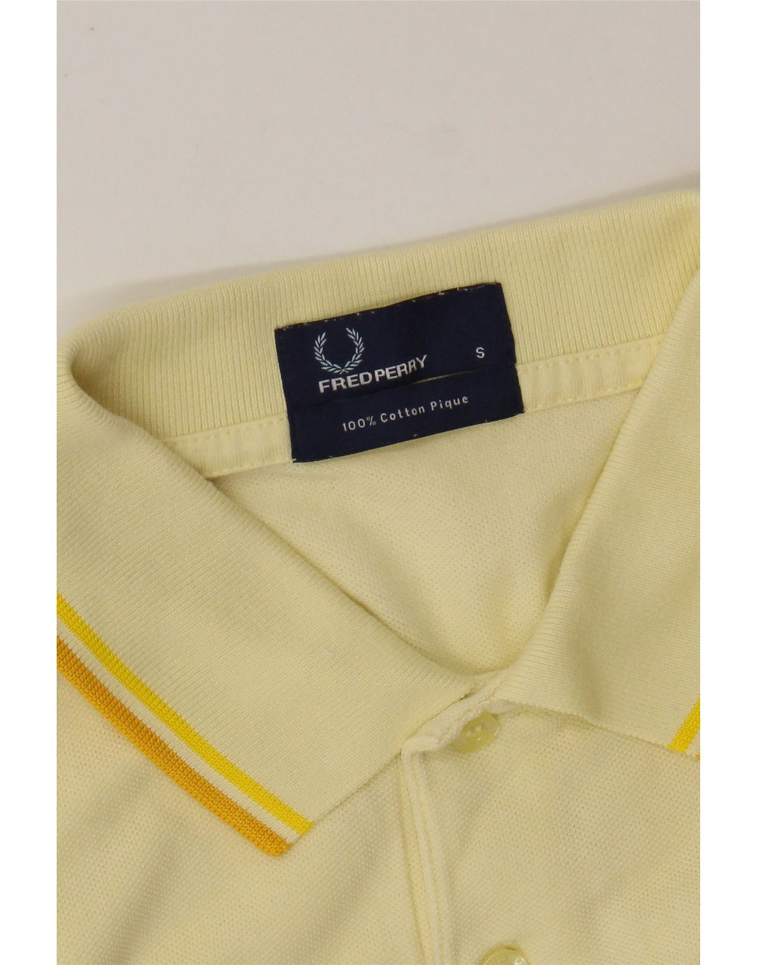 FRED PERRY Muška polo majica Mala žuta pamučna