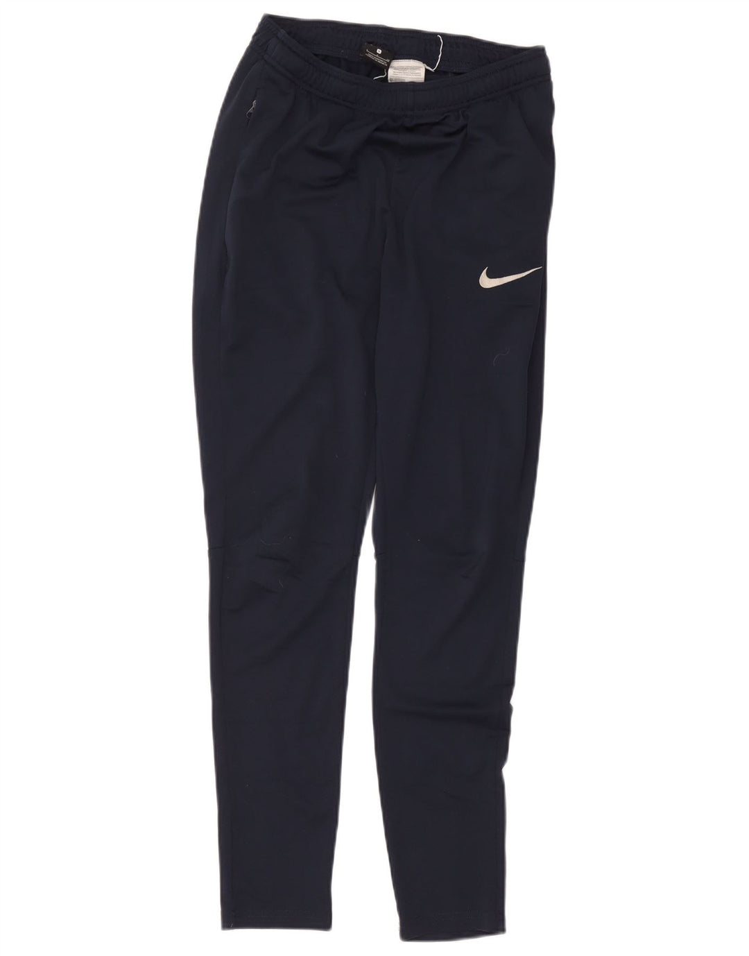 Nike Ženske Dri Fit Trenirke Hlače UK 8 Male tamnoplave poliesterske