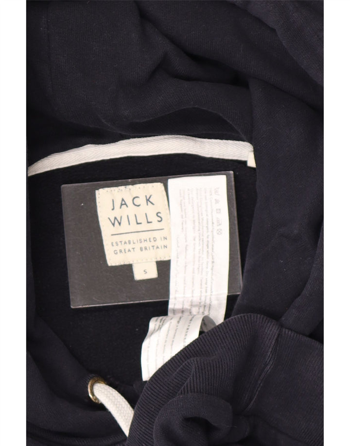 JACK WILLS Muška majica s kapuljačom, mali tamnoplavi pamuk