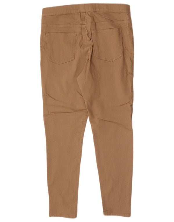 Marks & Spencer Womens Jegging Casual Trousers UK 12 Medium W28 L26 Beige