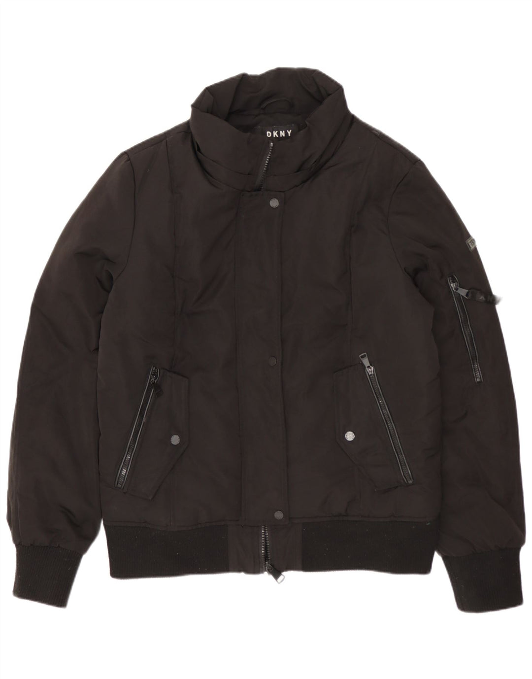 Dkny ženska bomber jakna UK 14 srednji crni poliester