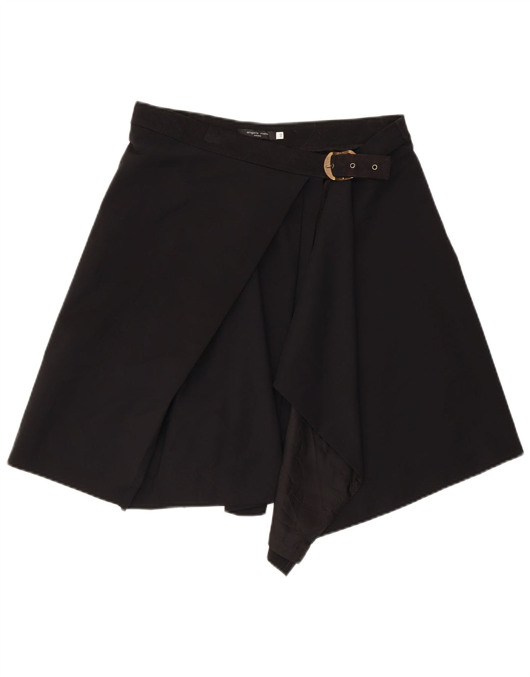 ANGELA MELE Ženska suknja na preklop IT 44 srednje W30 crna vuna