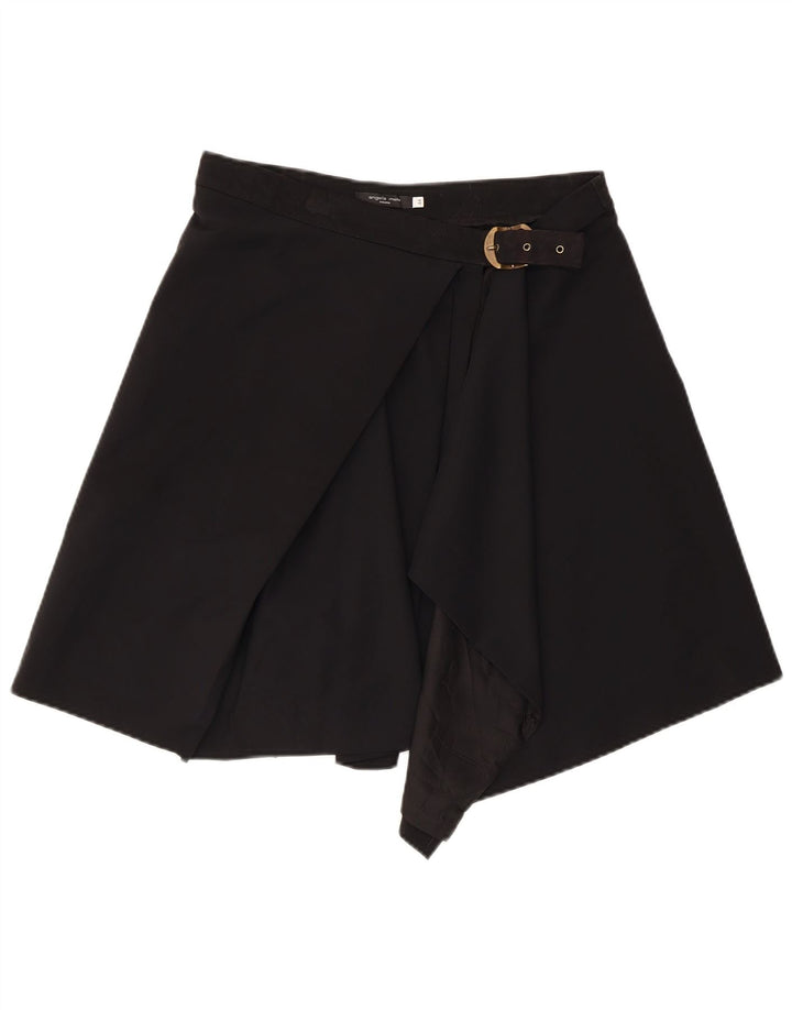 ANGELA MELE Ženska suknja na preklop IT 44 srednje W30 crna vuna