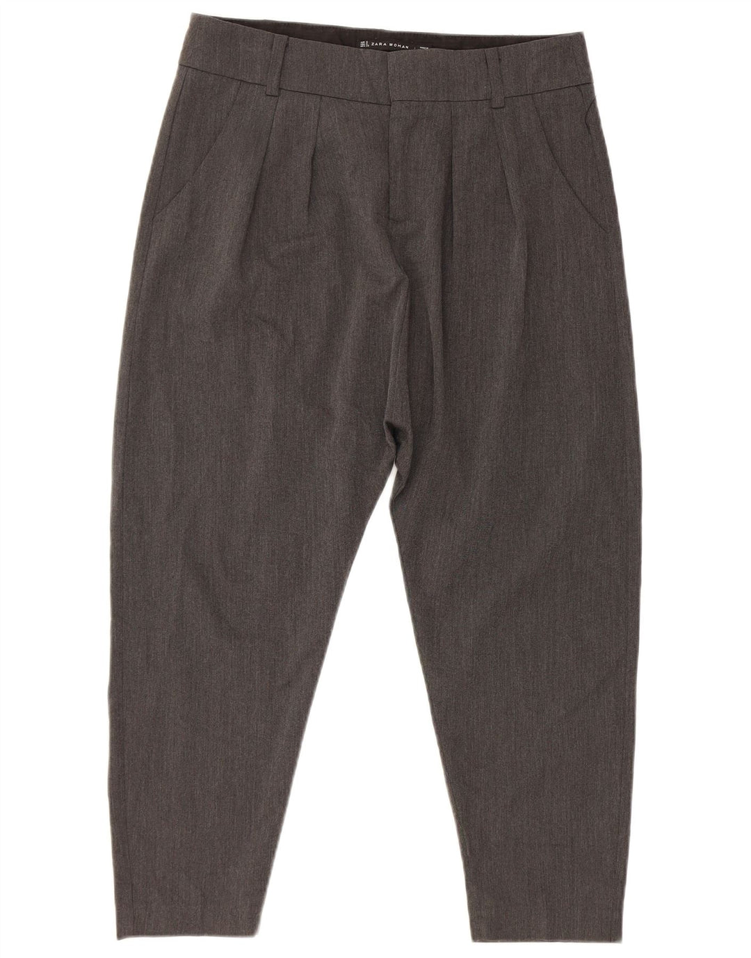 Zara ženske kapri harem hlače male W26 L20 sive viskoze