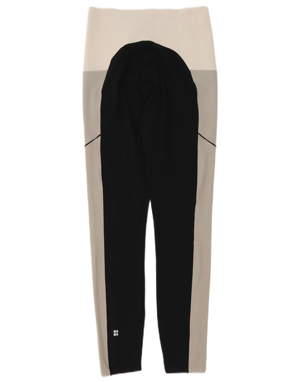 Ženske tajice Sweaty Betty UK 8 male crne poliesterske boje