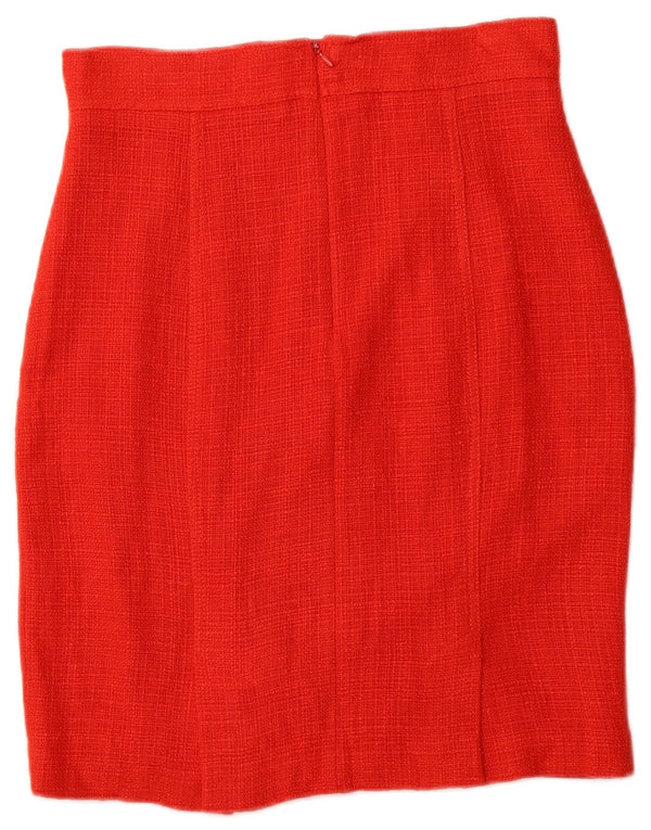 HOBBS Womens Pencil Skirt UK 12 Medium W30  Red Viscose