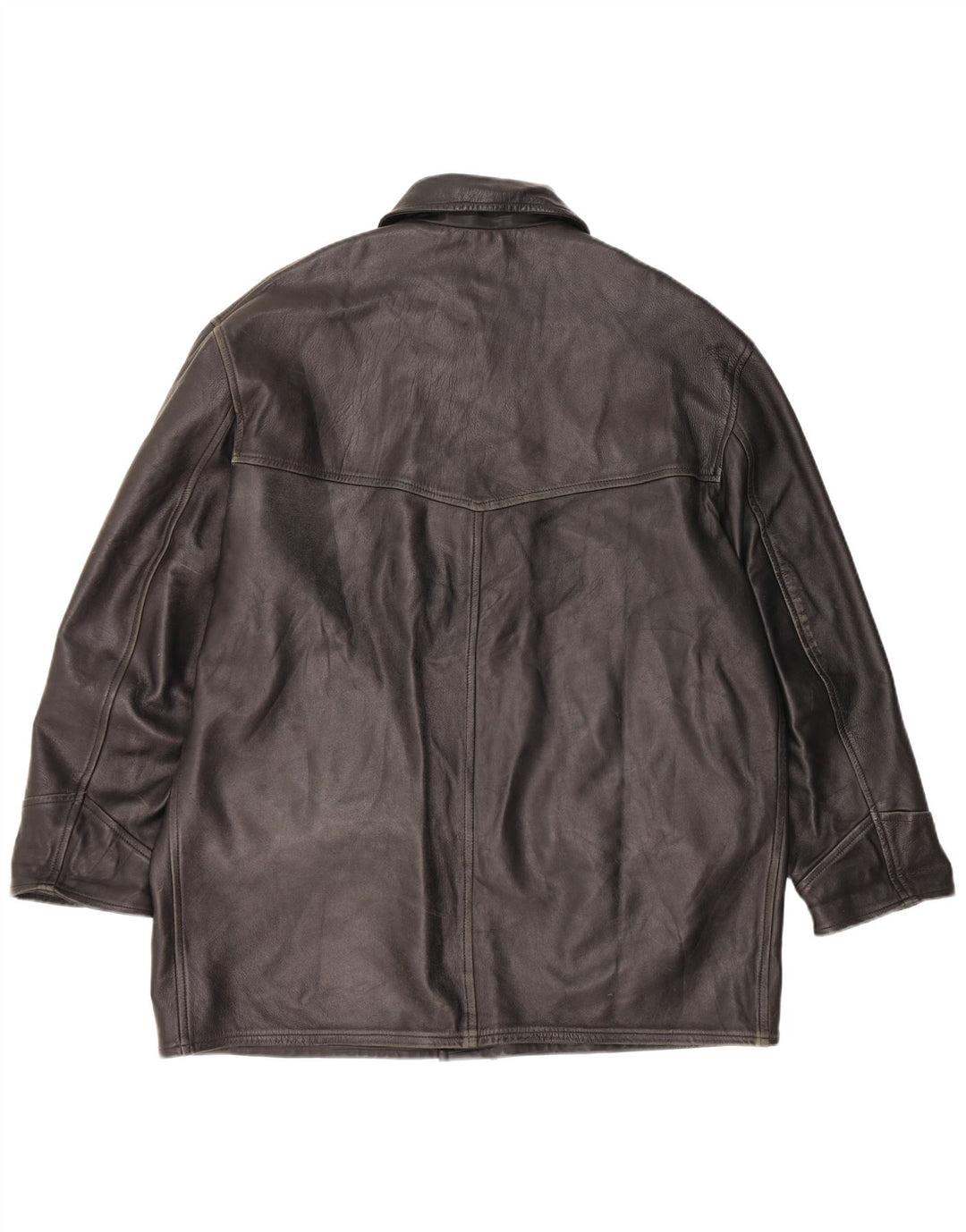 VINTAGE muška kožna jakna UK 42 XL crna koža