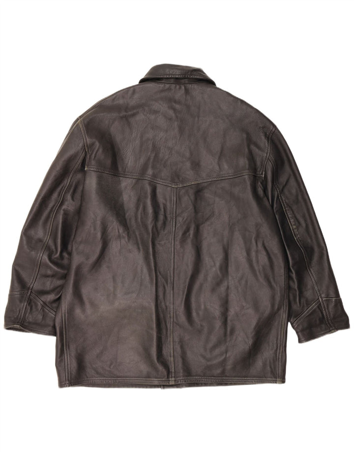 VINTAGE muška kožna jakna UK 42 XL crna koža