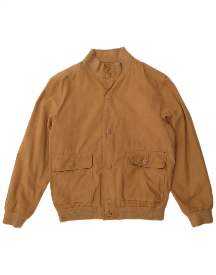 Vintage muška bomber jakna UK 38 srednje bež poliester