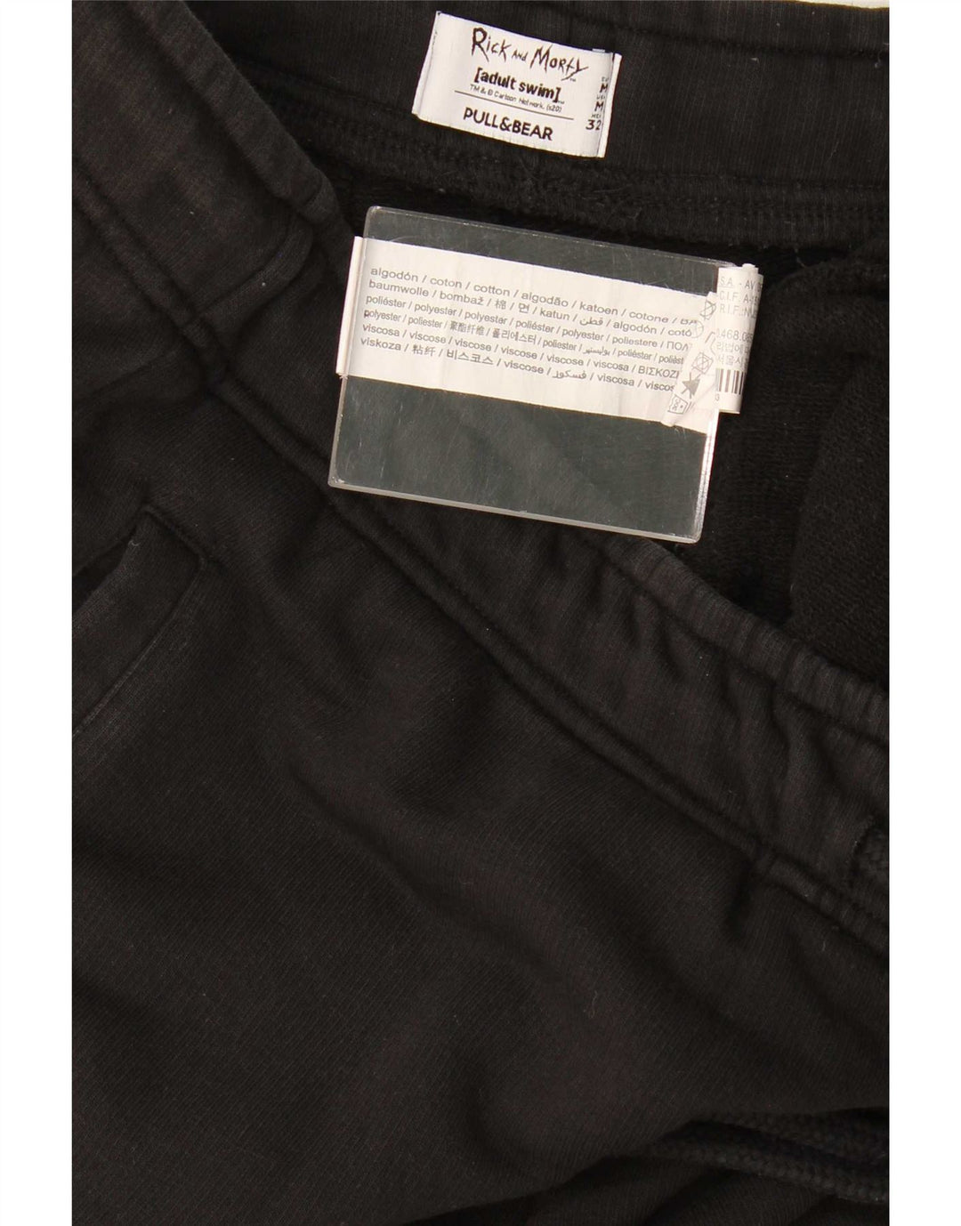 Pull & Bear Muška trenirka Rick and Morty Hlače Joggers srednje crne
