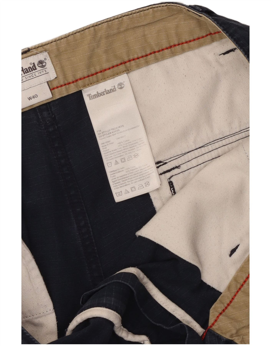 TIMBERLAND Muške kargo kratke hlače W40 XL tamnoplavi pamuk