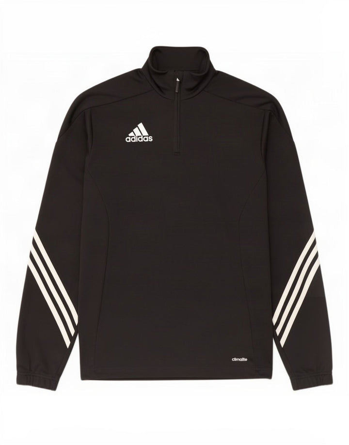 Adidas muška trenirka Climalite s patentnim izrezom, mali crni poliester