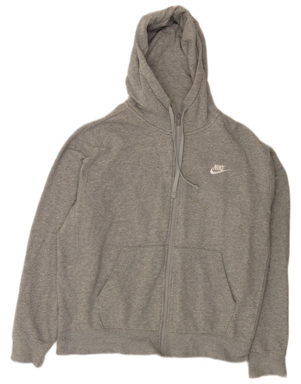 Nike muški pulover s kapuljačom na patentni zatvarač, srednje sivi flekasti pamuk