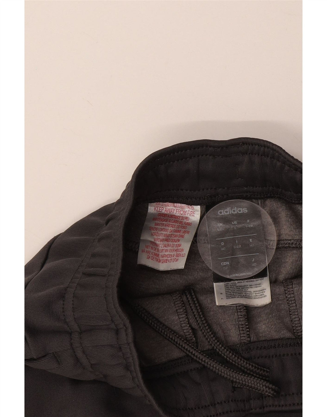 ADIDAS Trenirka Hlače za dječake Joggers 9-10 godina Sivi pamuk