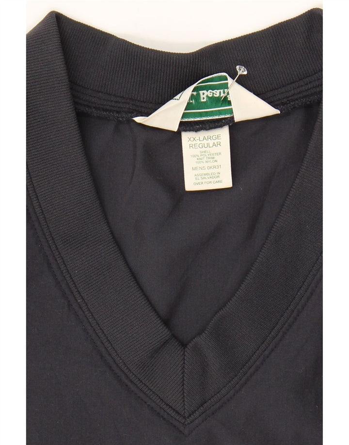 L.L.BEAN Mens Sweatshirt Jumper 2XL Navy Blue Polyester Vintage L.L.Bean and Second-Hand L.L.Bean from Messina Hembry 