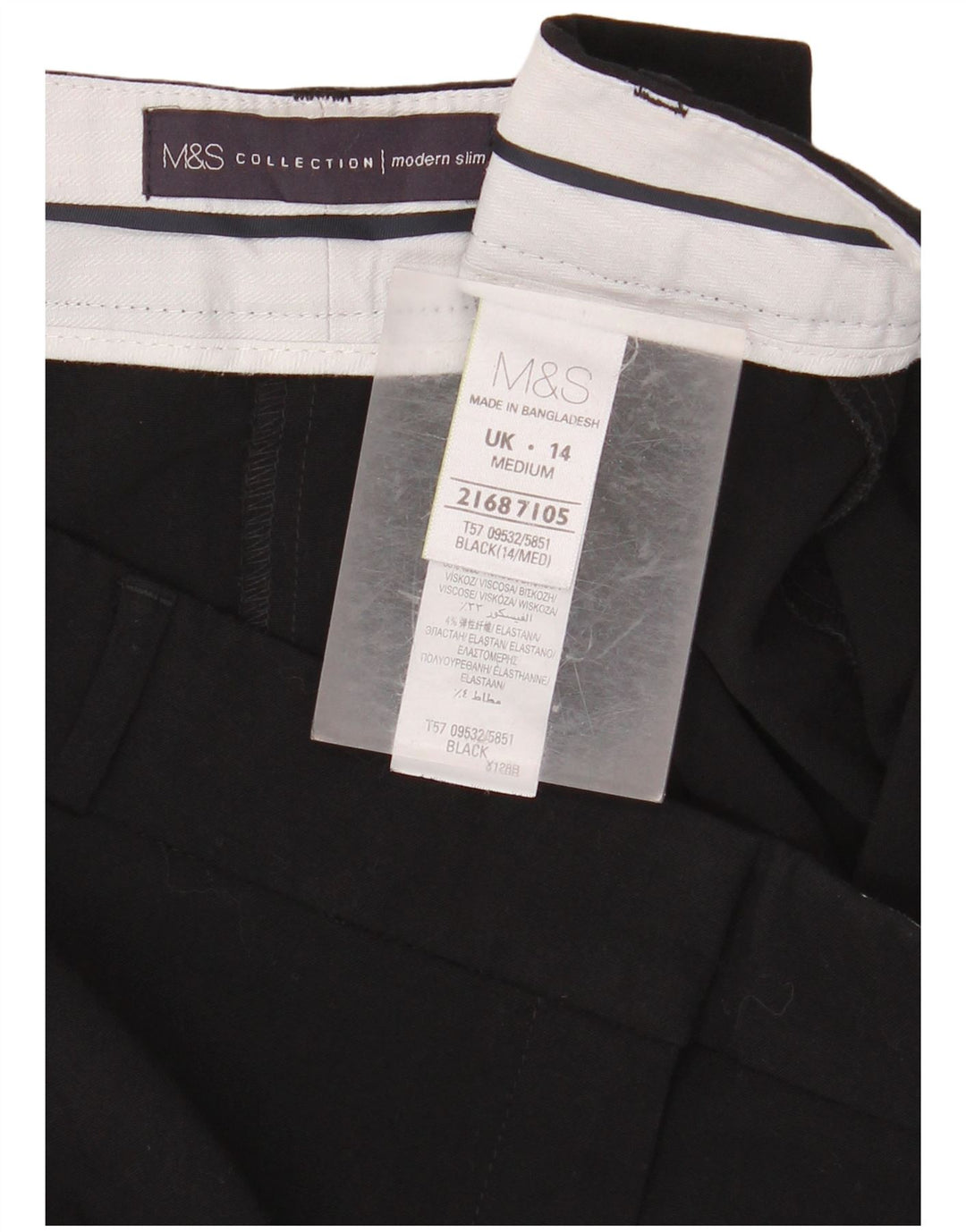 MARKS & SPENCER Ženske kratke hlače UK 14 srednje W34 L26 crne