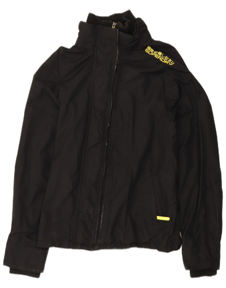 SUPERDRY ženska jakna s vjetrovkom UK 18 XL crni najlon