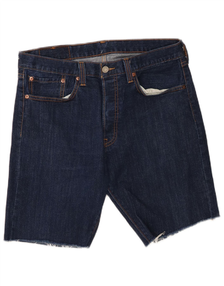 Levi's muške 501 traper kratke hlače W32 srednje tamnoplavi pamuk
