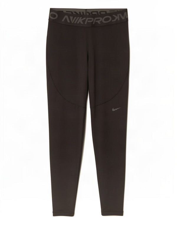 Nike ženske Therma-Fit Graphic tajice UK 12 srednje crne poliesterske