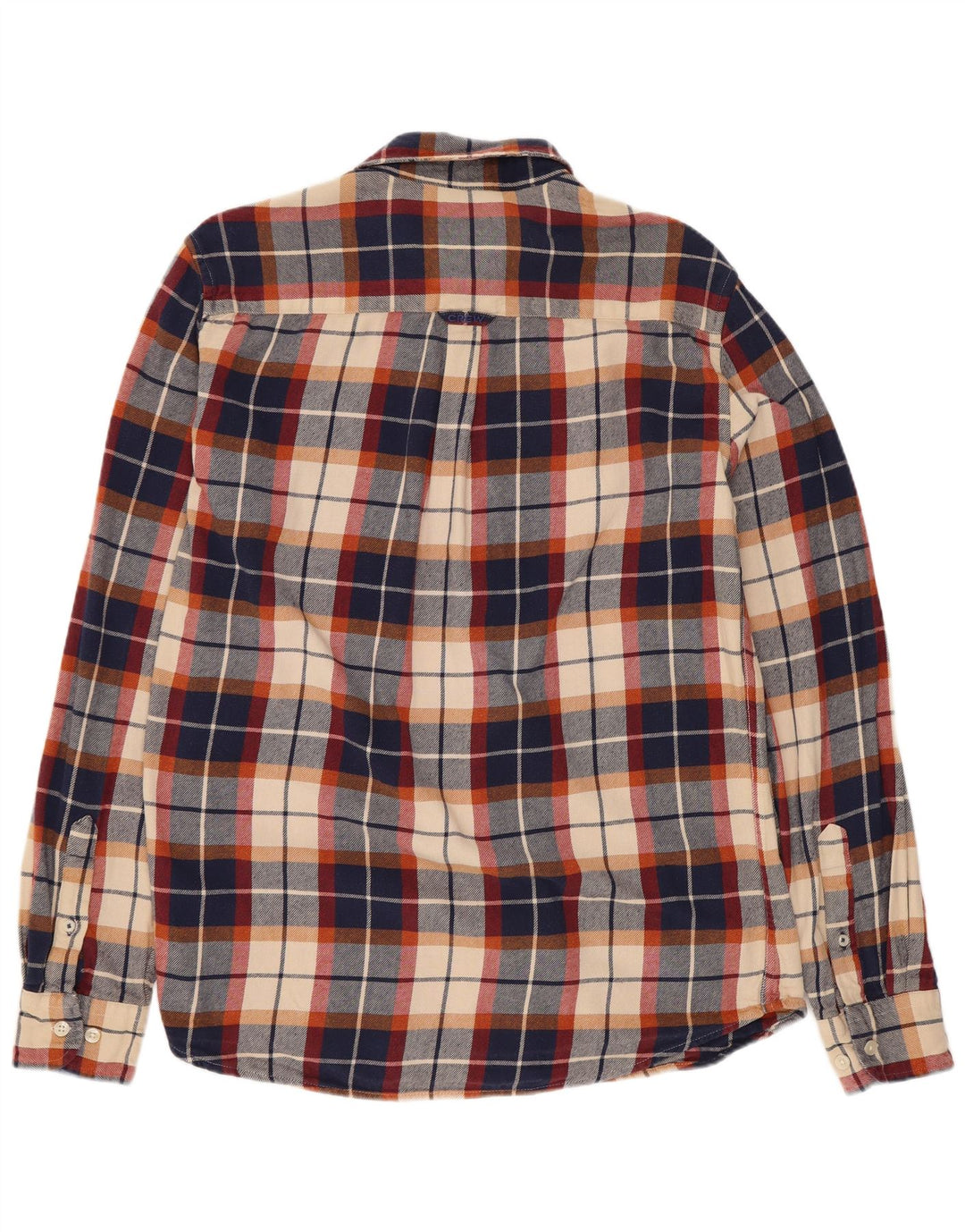 Crew Clothing Muška flanelska košulja Srednje tamnoplava karirana pamuk