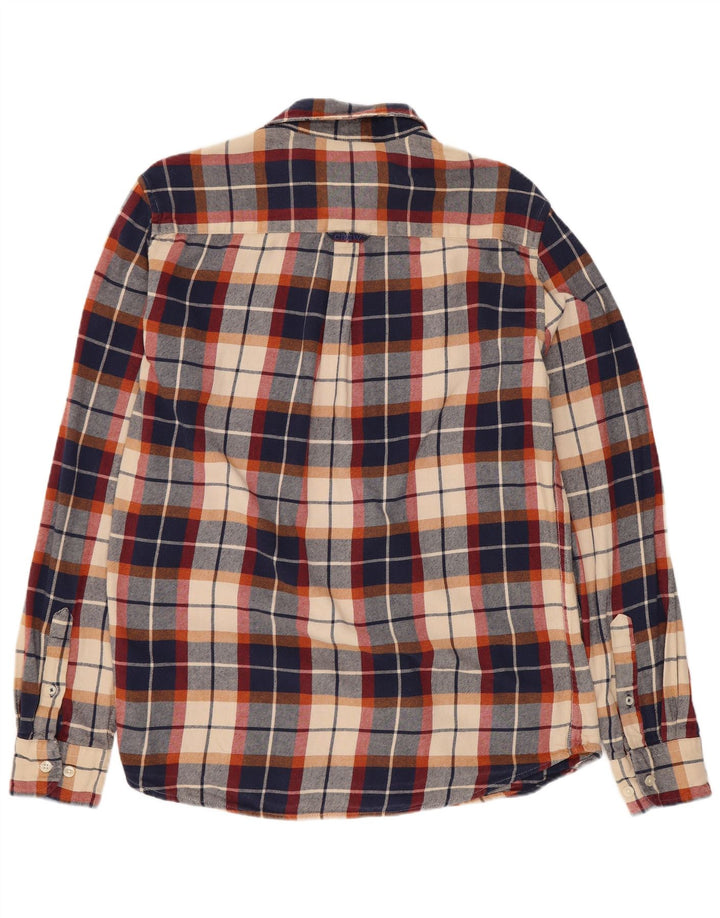 Crew Clothing Muška flanelska košulja Srednje tamnoplava karirana pamuk