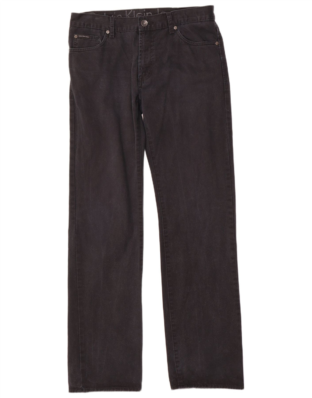 Calvin Klein muške ravne traperice W33 L34 tamnoplavi pamuk