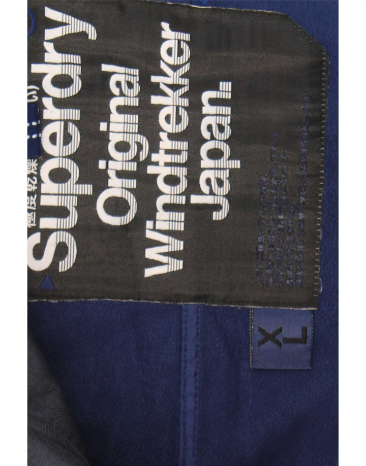 Superdry muška Windtrekker jakna vjetrovka UK 42 XL tamnoplavi poliester