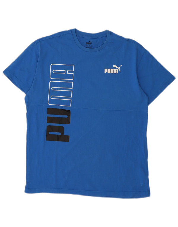 Plava pamučna majica Puma Boys Graphic T-Shirt Top 15-16 Years